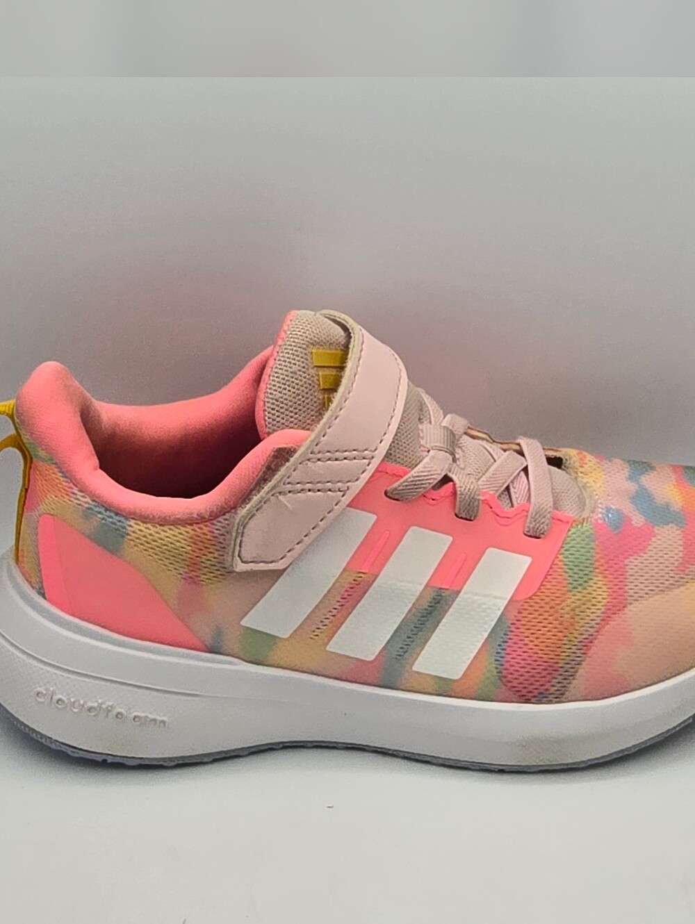 G-Adidas, 3, poly Fortarun Sneakers, Pink Camo (3,Pink Camo)